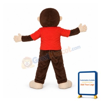 Curious George Monkey Mascot Costume