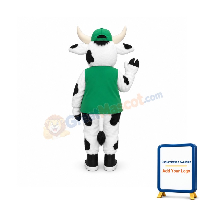 Cute Lightweight Cow Mascot Costume