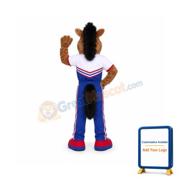 College Mustang Mascot Costume