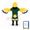 Yellow Hawks Mascot Costume