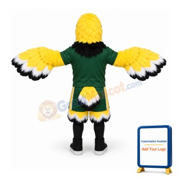 Yellow Hawks Mascot Costume