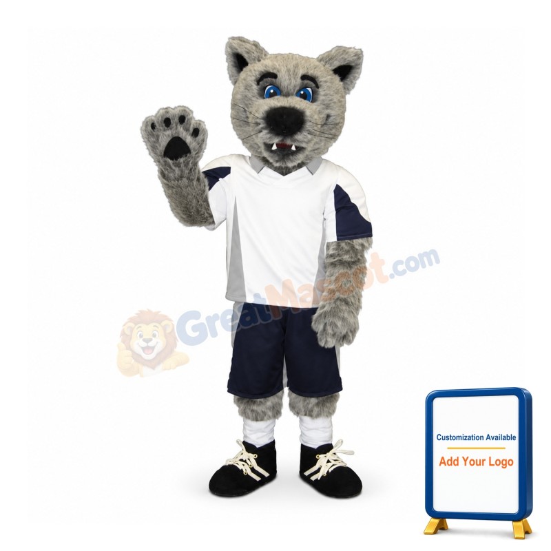 Grey Coyote Wolf Mascot Costume