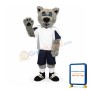 Grey Coyote Wolf Mascot Costume