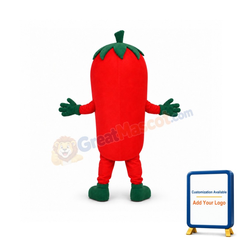 Red Pepper Mascot Costume
