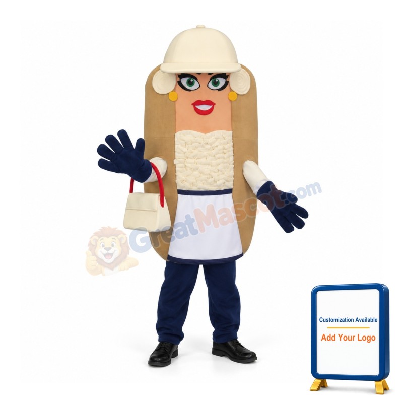 Beautiful Hotdog Mascot Costume