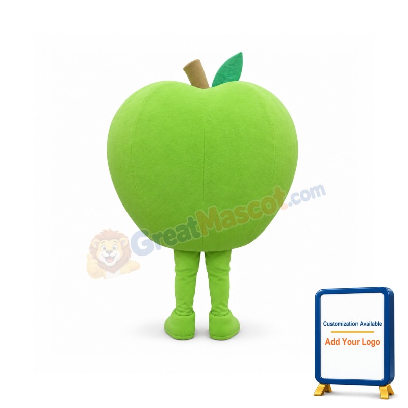 Green Apple Mascot Costume