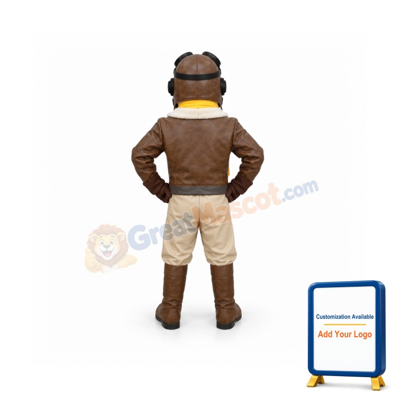Aviator Mascot Costume