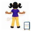 Smiling Girl Mascot Costume