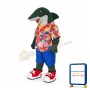 College Lightweight Shark Mascot Costume