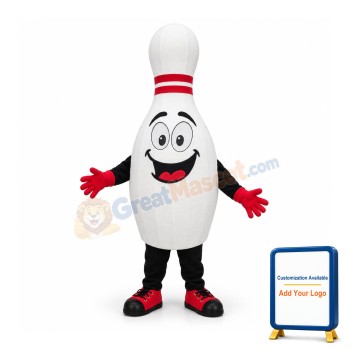 Bowling Pin Mascot Costume
