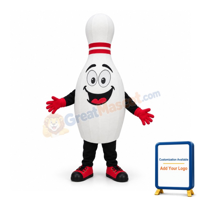 High Quality Bowling Pin Mascot Costume