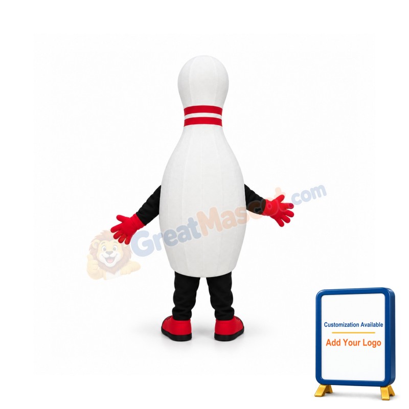 Bowling Pin Mascot Costume