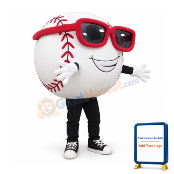 Happy Baseball Mascot Costume