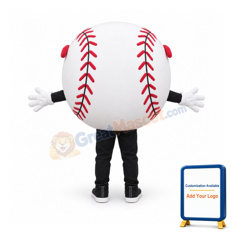 Happy Baseball Mascot Costume