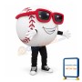Happy Baseball Mascot Costume