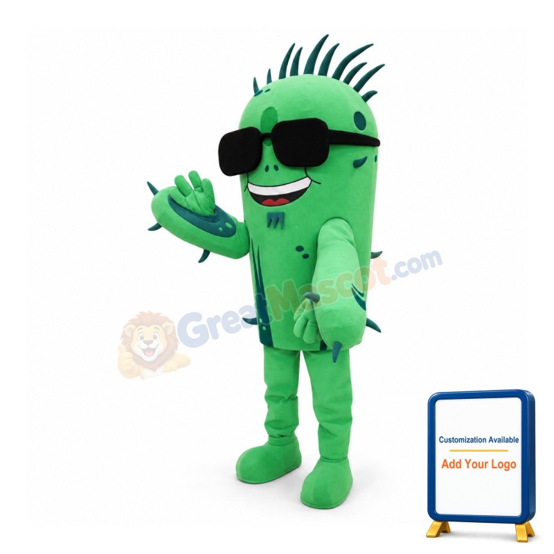 Spike Cactus Mascot Costume