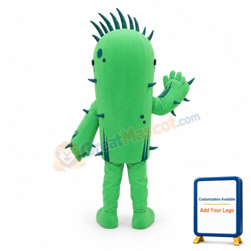 Spike Cactus Mascot Costume