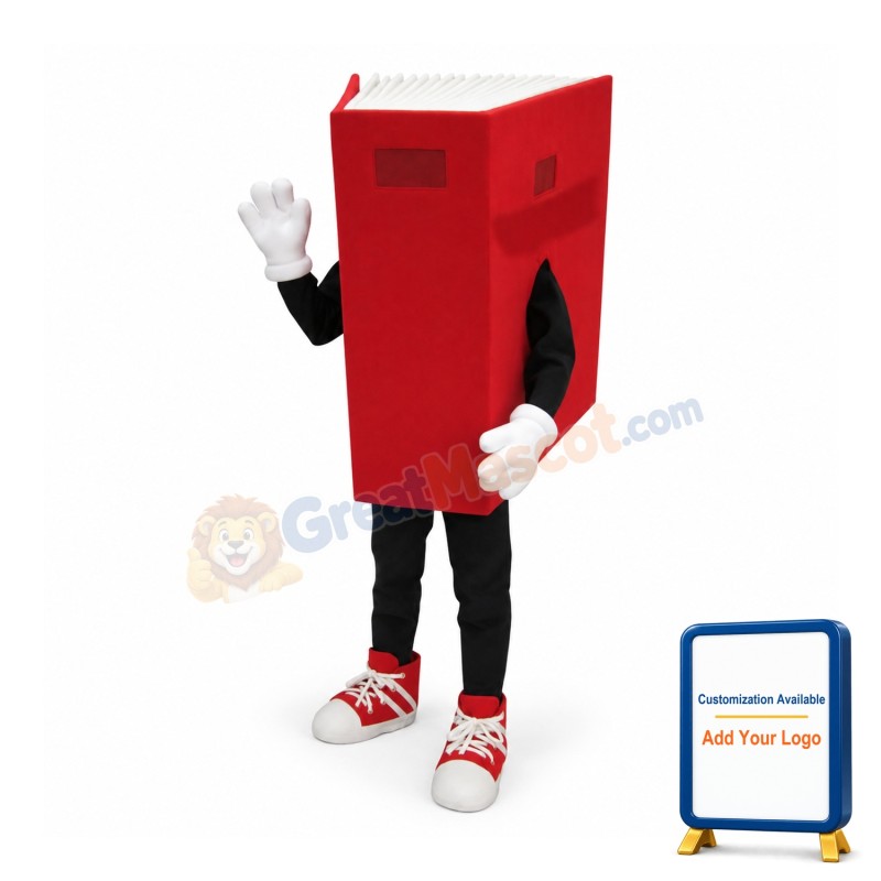 Red Book Mascot Costume
