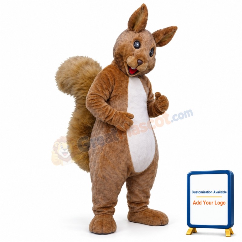 Furry Squirrel Mascot Costume