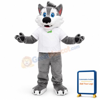 College Wolf Mascot Costume