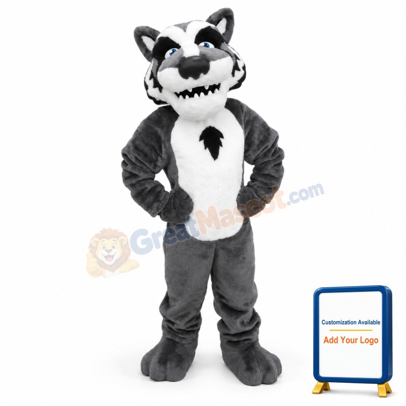 College Lightweight Wolf Mascot Costume