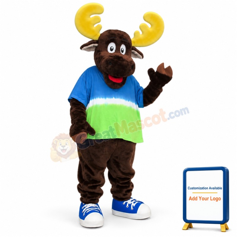 Lightweight Moose Mascot Costume