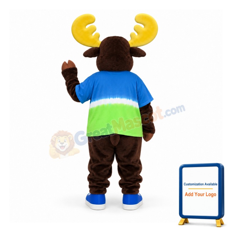 Lightweight Moose Mascot Costume