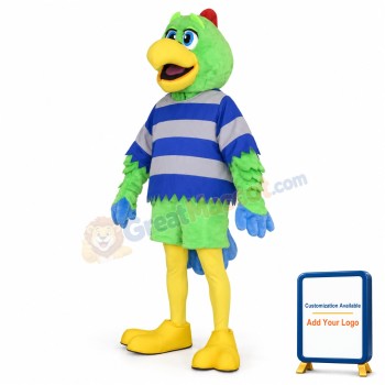 Fashion Green Parrot Mascot Costume