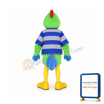Fashion Green Parrot Mascot Costume