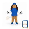 College Beagle Dog Mascot Costume