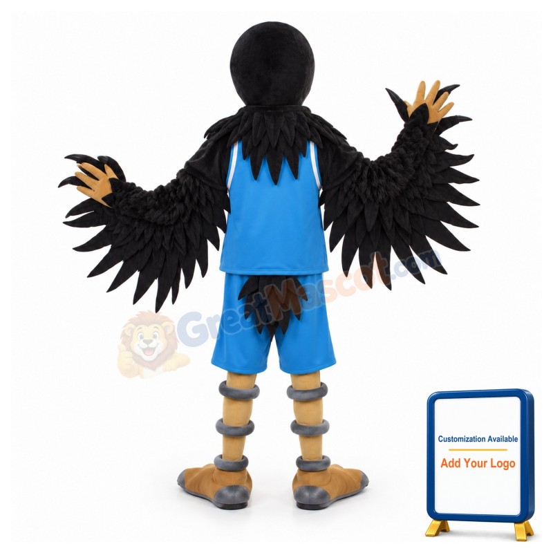 Black Hawk Mascot Costume