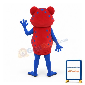 Red Frog Mascot Costume