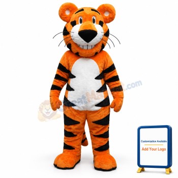 Happy Lightweight Tiger Mascot Costume