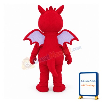 Red Lightweight Dragon Mascot Costume