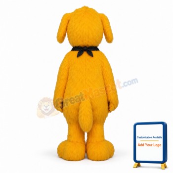 Lightweight Yellow Dog Mascot Costume