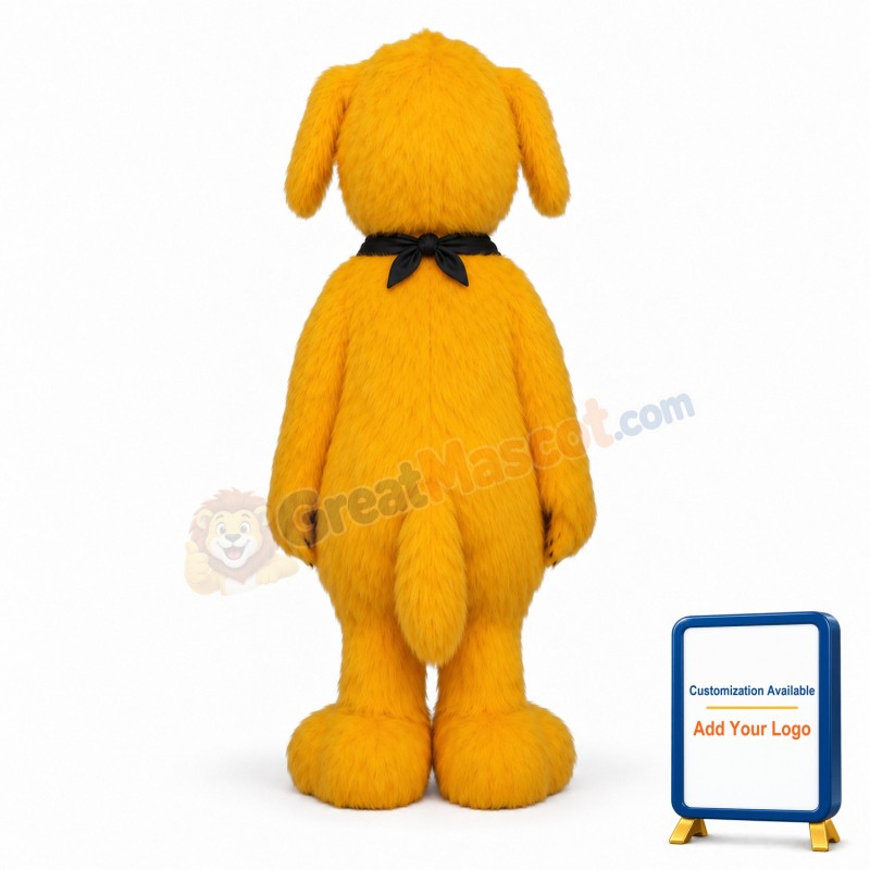 Lightweight Yellow Dog Mascot Costume