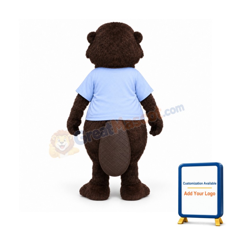 Sporty Beaver Mascot Costume