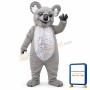 Grey Lightweight Koala Mascot Costume