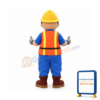 Lightweight Builder Mascot Costume