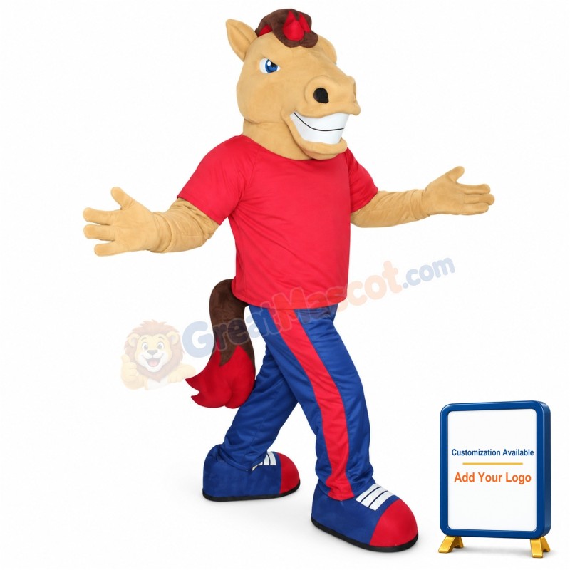 College Lightweight Horse Mascot Costume
