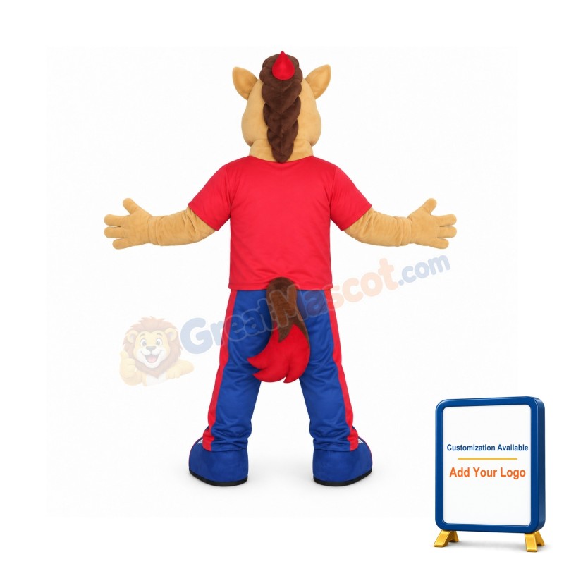 College Lightweight Horse Mascot Costume
