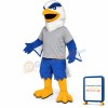 Blue & White Eagle Mascot Costume