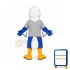 Blue & White Eagle Mascot Costume