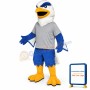 Blue & White Eagle Mascot Costume