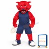 Red Bearcat Mascot Costume