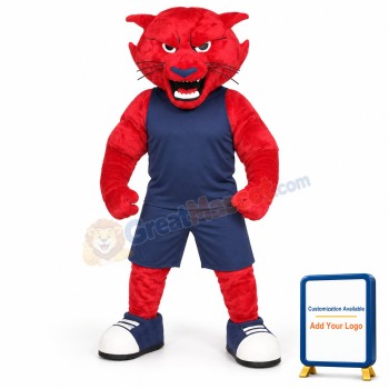 Red Bearcat Mascot Costume