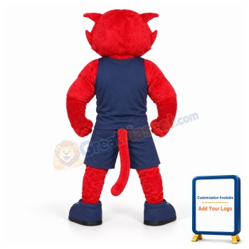 Red Bearcat Mascot Costume