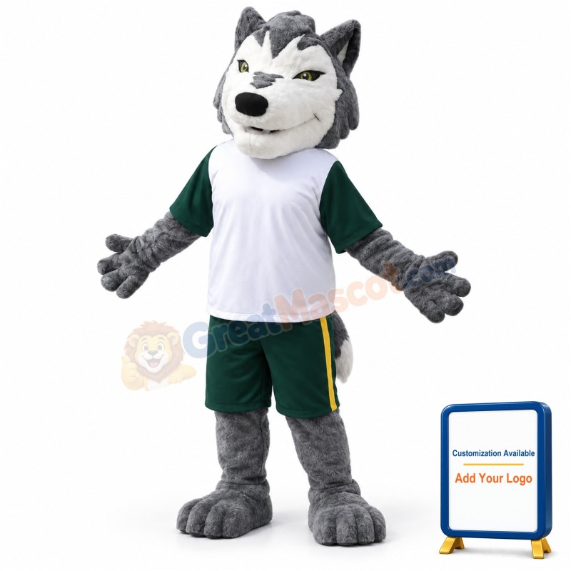 Sport Lightweight Wolf Mascot Costume