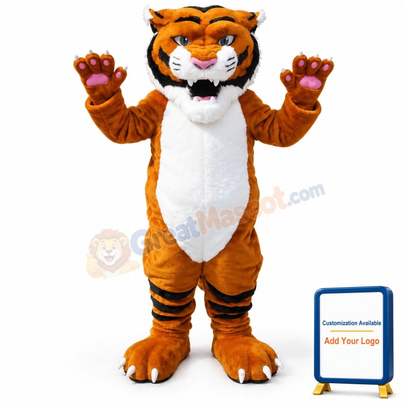 Power Fierce Tiger Mascot Costume