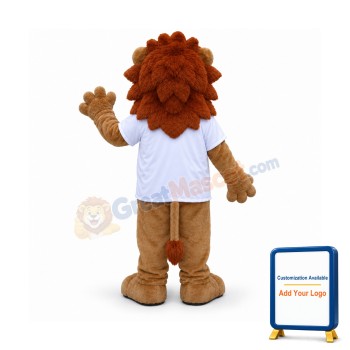 Happy Lightweight Lion Mascot Costume